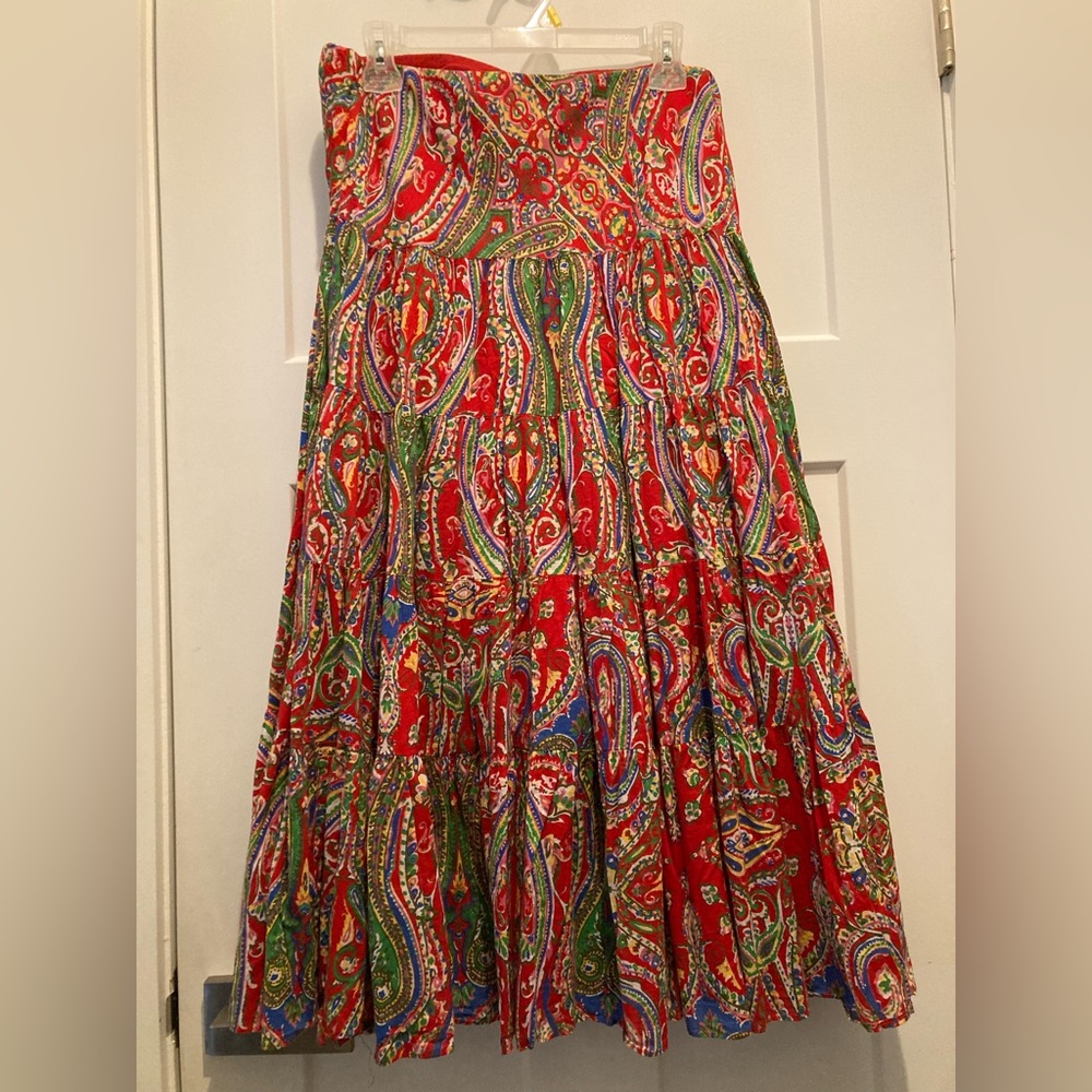 Lauren Ralph Lauren Tiered Boho Maxi Skirt - Vintage in great condition Sz.M